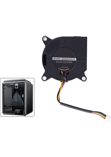 K1-K1 Max 4020 Fan DC24V Soğutma Hotend 3D Yazıcı Aksesuarı (Yurt Dışından) fiyatları