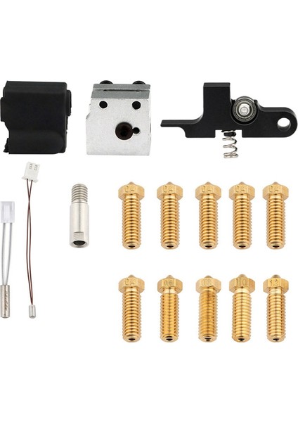 X1 Genius Için Silikon Çorap, Isıtma Borusu, Termistör ve Boğaz Ekstrüderli 3D Yazıcı Hotend Kiti B (Yurt Dışından)