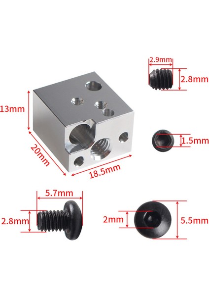 SV07 Ekstruder Hotend Isıtma Bloğu Kiti Pirinç Nozul 3D Yazıcı Için Yüksek Sıcaklığa Dayanıklı (Yurt Dışından)