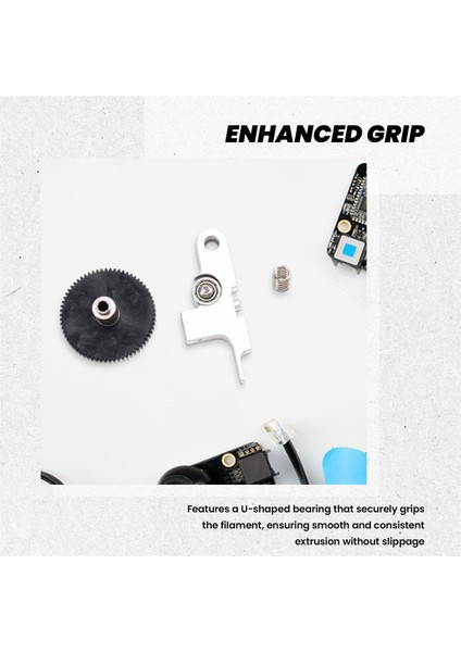 Genius X1 Silver Için 66 Dişli Besleyici Parçaları ile Ekstruder Tembel Kolu ve Dişlisi (Yurt Dışından)