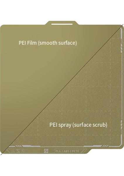 Panda Yapı Plakası Için P1S P1P Sac Yay Çelik 257X257MM Dokulu Pei Bambulabs Isıtmalı (Yurt Dışından)