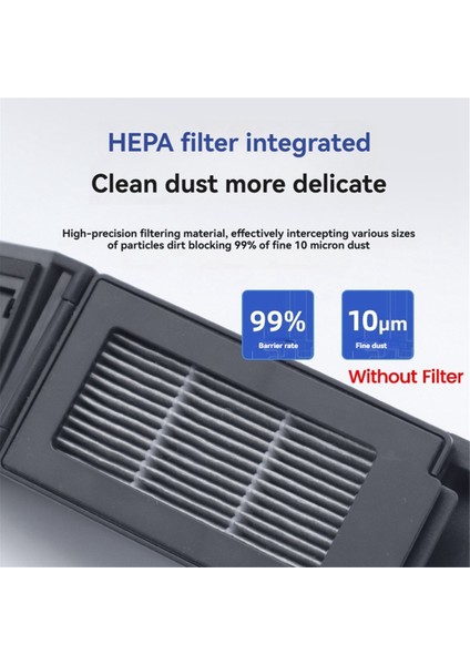 T50 Pro Robot Süpürge Aksesuarları Yedek Parçalar Çöp Kutusu Için Toz Kutusu (Yurt Dışından) modelleri