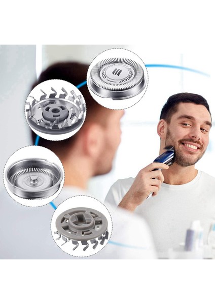 Elektrikli Seri S1000, S2000, S3000, S4000 Için 6 Adet SH30 Yedek Tıraş Makinesi Başlığı (Yurt Dışından)