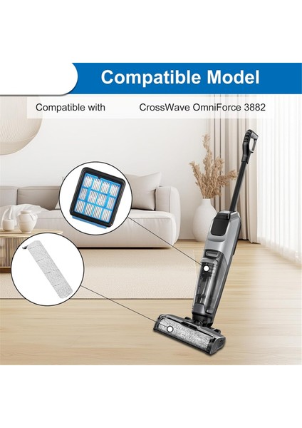 3882 Fırça Silindirleri ve Filtreler Crosswave Omniforce Elektrikli Süpürge Aksesuarları Için Yedek (Yurt Dışından)