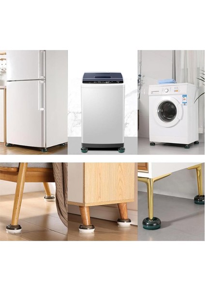 8 Adet Çamaşır Aletleri Ev Yurt Aksesuarı Beyaz Için Sabitleme Matı (Yurt Dışından)