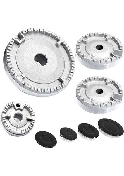 Tencere Şapka Seti Ocak Kapağı, Fırın Gazlı Ocak Brülör Taç Alev Kapağı (Yurt Dışından)