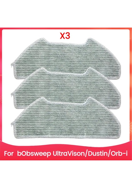 Bobsweep, Dustin, Ultra-Vision, Vakum Parçaları ve Aksesuar Kitleri Için 3 Adet Yedek Paspas Bezi Pedi (Yurt Dışından)