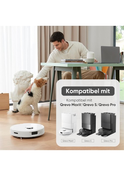 Qrevo S/qrevo Maxv/qrevo Pro Için Ana Yan Fırçalar Hepa Filtreler Paspas Bezi Toz Torbaları Yedek Parçalar (Yurt Dışından)