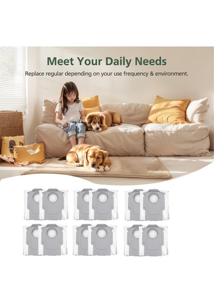 G20S S8 Max Ultra Robot Süpürge Aksesuarları Için 12 Adet Toz Torbası (Yurt Dışından) indirimleri