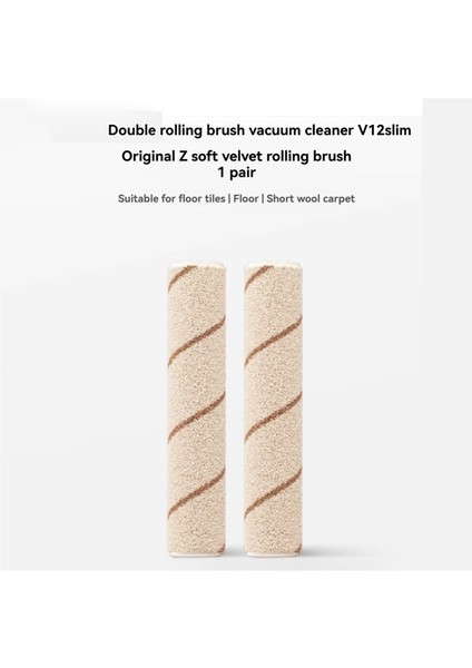 2 Adet V12SLIM Kablosuz Çift Emiş Aksesuarları Için Elektrikli Süpürge Silindir Fırçası (Yurt Dışından) modelleri