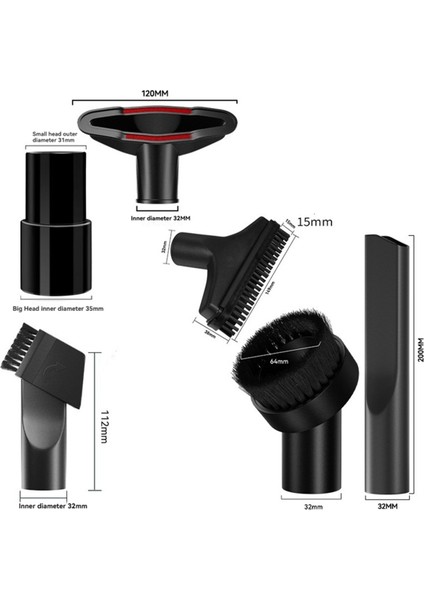 Vakum Aparatları 32MM NT18/1 NT25/1 NT30/1 Fırça Nozulu Dar Alan Aleti Standart Hortum (Yurt Dışından) modelleri