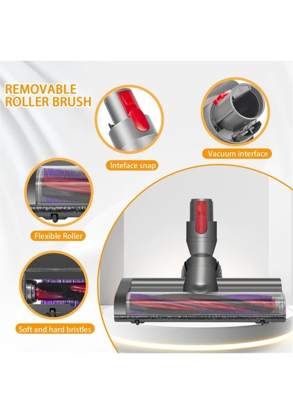 V7 V8 V10 V11 V15 Için Elektrikli Fırça, Zemin Nozulu Yedek Parçaları Anti (Yurt Dışından) modelleri