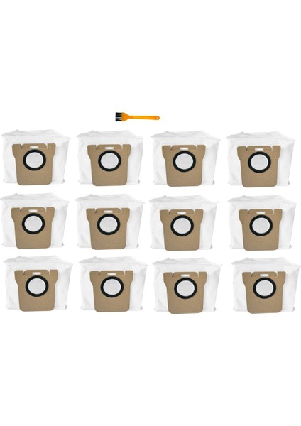 B101CN Robot Süpürge Yedek Parçaları Aksesuarları Çöp Torbası Için 12 Adet Toz Torbası (Yurt Dışından)