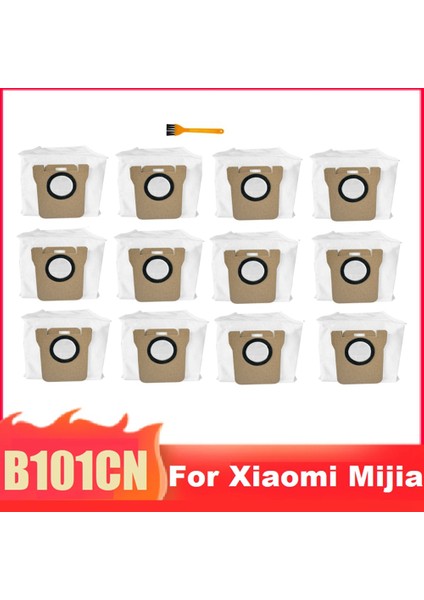 B101CN Robot Süpürge Yedek Parçaları Aksesuarları Çöp Torbası Için 12 Adet Toz Torbası (Yurt Dışından) indirimleri