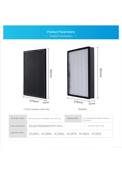 Yedek Filtre Kiti Hepa Filtre Karbon Filtresi (Yurt Dışından) modelleri