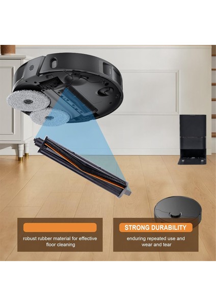 X30 ULTRA/X40 ULTRA/L10S ULTRA/L20 Pro Plus Elektrikli Süpürge Için Ana Kauçuk Rulo Fırça (Yurt Dışından) fırsatları