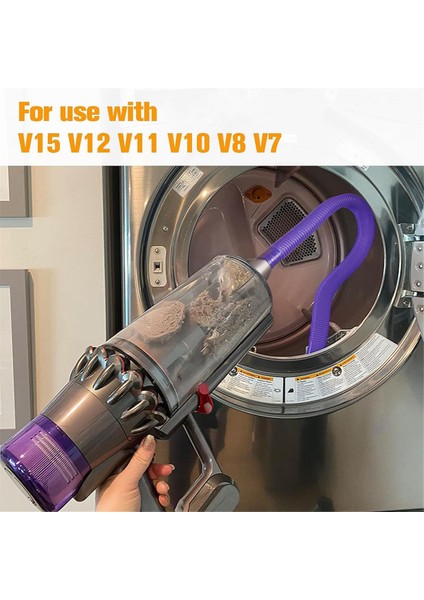 V8 V10 V11 V15 Vakum Ataşmanı Kılavuz Tel Lint Ekran Temizleme Hortumu A Için Kurutma Havalandırma Temizleme Kiti (Yurt Dışından)