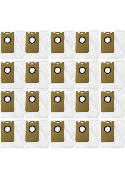 W2 Robot Süpürge Için 20 Adet Toz Torbası Çöp Yedek Parça Aksesuarı (Yurt Dışından)