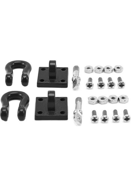4 Adet Metal Römork Çekme Tokası Çekme Kancaları Kelepçeler 1/10 Rc Paletli Araba Trx4 Eksenel SCX10 D90 (Yurt Dışından)