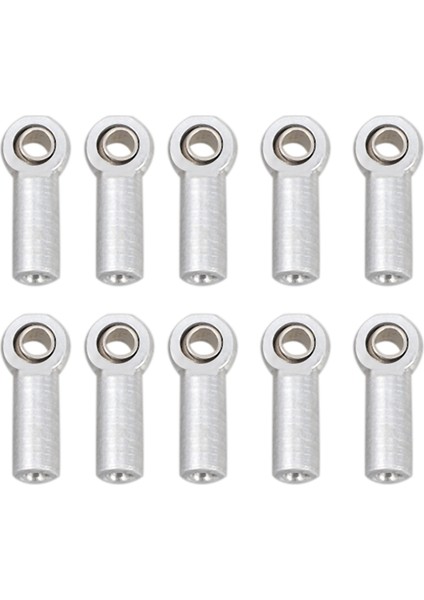 10 Adet Metal M3 Bağlantı Rot Ucu Bilyalı Bağlantı Parçası 1/10 Rc Araba Tırmanma Axıal SCX10 D90 D110 CC01, Gümüş (Yurt Dışından)