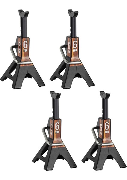 4 Adet Metal Yükseklik Ayarlanabilir 6 Ton Kriko Tamir Standı 1/10 Rc Paletli Araba Eksenel SCX10 90046 Trx4 Trx6 D90,4 (Yurt Dışından)