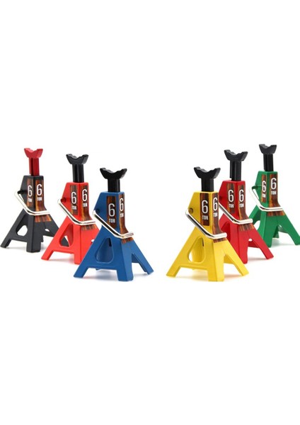 4 Adet Metal Yükseklik Ayarlanabilir 6 Ton Kriko Tamir Standı 1/10 Rc Paletli Araba Eksenel SCX10 90046 Trx4 Trx6 D90,4 (Yurt Dışından)
