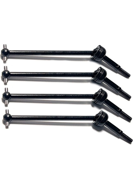 144001 144010 124007 124016 124019 124018 Rc Araba Yükseltme Parçaları Için 4 Adet Metal Tahrik Mili ve Tekerlek Somunu, Siyah (Yurt Dışından)