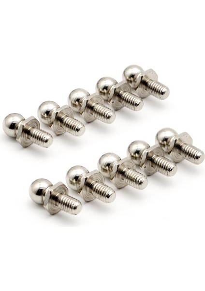 10 Adet Metal Direksiyon Bilyalı Vida 7265 -10 DBX10 10421-S 9102 1/10 Rc Araba Yedek Parça Aksesuarları (Yurt Dışından)