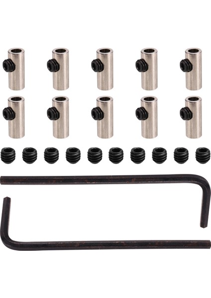 Pinyon Redüktör Kovan Adaptörü 3.175MM Ila 5mm Motor Şaftı / W Anahtar Vida Rc Tekne Araba Için 10 Adet (Yurt Dışından)