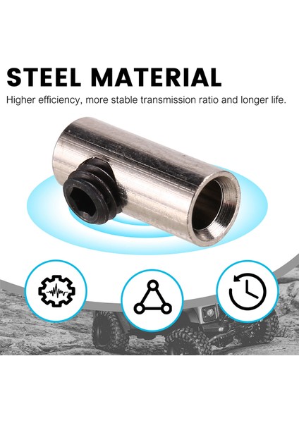 Pinyon Redüktör Kovan Adaptörü 3.175MM Ila 5mm Motor Şaftı / W Anahtar Vida Rc Tekne Araba Için 10 Adet (Yurt Dışından)