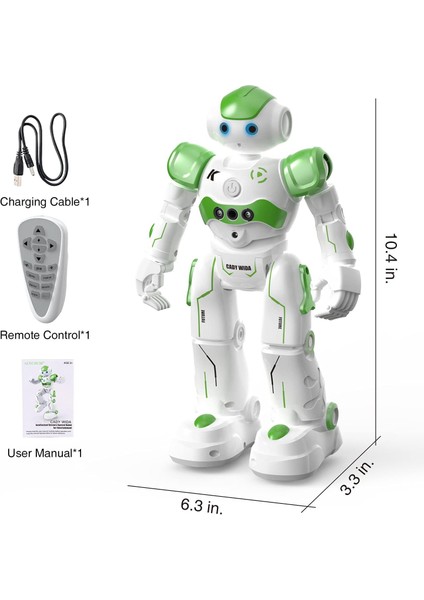 Çocuklar Için Akıllı Robot Oyuncak, Interaktif El Hareketleri ile Programlanabilir Uzaktan Kumandalı Robotlar, 3-12 Yıl Için Şarj Edilebilir Dans Rc Robot Oyuncaklar (Yurt Dışından)