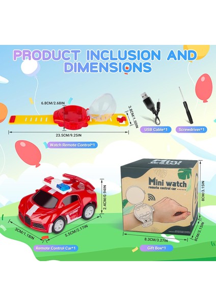 2023 Yeni Mini Uzaktan Kumandalı Araba Izle Oyuncaklar, 2.4 Ghz Karikatür Rc Saat Yarış Arabası, USB Şarjlı Uzaktan Kumanda Araba, Tiktok Izle Araba Erkek Kız Doğum Günü Hediyesi I (Yurt Dışından) fırsatları