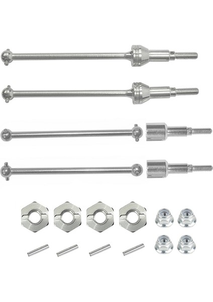 Hbx 901 901A 903 903A 905 905A 1/12 Rc Araba Yükseltme Parçaları Için 12MM Altıgen Metal Ön ve Arka Tahrik Mili (Yurt Dışından)