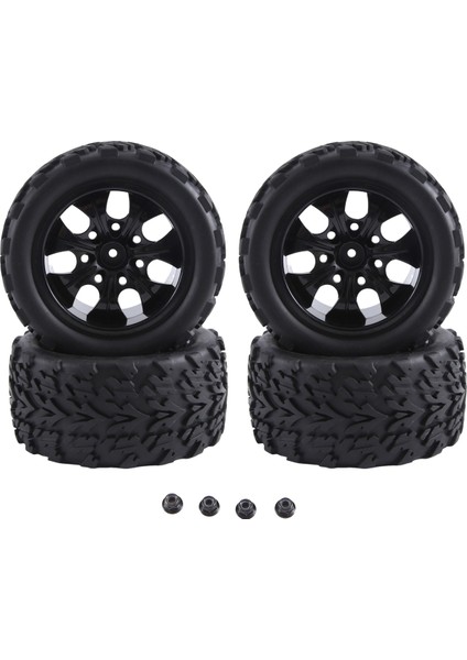 12MM Hex 1/10 Rc Kamyon Tekerlekleri ve Lastikleri 2WD Vxl Redcat Için, A (Yurt Dışından)