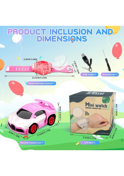 2023 Yeni Mini Uzaktan Kumandalı Araba Izle Oyuncaklar, 2.4 Ghz Karikatür Rc Saat Yarış Arabası, USB Şarjlı Uzaktan Kumanda Araba, Tiktok Izle Araba Erkek Kız Doğum Günü Hediyesi I (Yurt Dışından) fırsatları