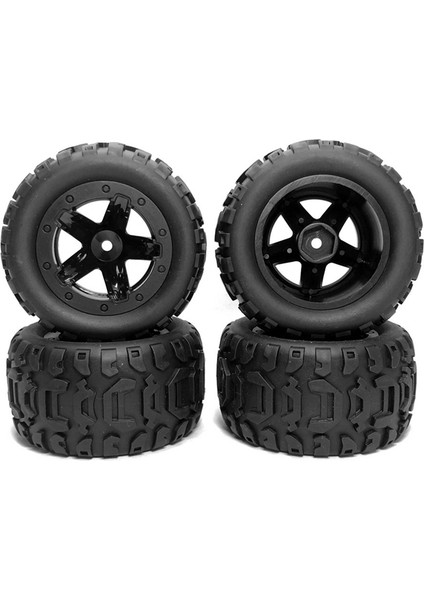 4 Adet 80 mm Kauçuk Lastik Tekerlek 144001 144010 124019 12428 Hbx 16889 SG1601 Rc Araba Yükseltme Parçaları,1 (Yurt Dışından)