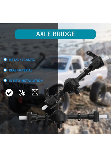 2 Adet Metal Dişli Ön ve Arka Aks Köprüsü B1 B14 B24 C14 C24 C34 C44 1/16 Rc Araba Yedek Parçaları Için Yedek Parça (Yurt Dışından)