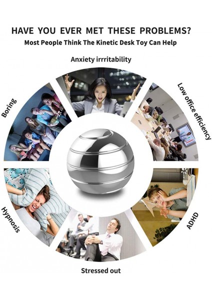 Paket Kinetik Masa Oyuncakları, Tam Vücut Optik Illüzyon Fidget Spinner Topu, Anti Anksiyete Dehb Stresi Rahatlatmak Ilham Iç, Erkekler, Kadınlar, Çocuklar Için Hediyeler (Yurt Dışından)