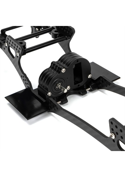 Lcg Metal Kaydırma Plakası ve Yan Pedal Kaya Kaydırıcısı 1/10 Rc Paletli Araba Eksenel SCX10 Şasinin Alt Ortası (Yurt Dışından)