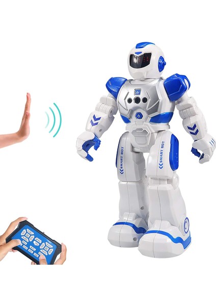 Çocuklar Için Uzaktan Kumandalı Robot, Kızılötesi Denetleyici Oyuncaklarla Akıllı Programlanabilir Robot, Dans, Şarkı Söyleme, Ay Yürüyüşü ve LED Gözler, Hareket Algılama (Yurt Dışından)