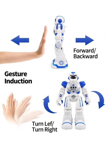 Çocuklar Için Uzaktan Kumandalı Robot, Kızılötesi Denetleyici Oyuncaklarla Akıllı Programlanabilir Robot, Dans, Şarkı Söyleme, Ay Yürüyüşü ve LED Gözler, Hareket Algılama (Yurt Dışından)