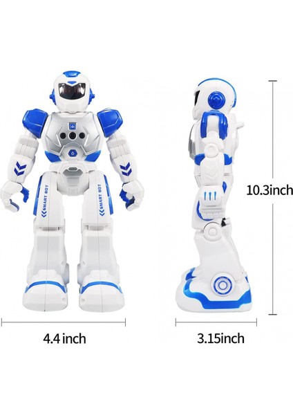 Çocuklar Için Uzaktan Kumandalı Robot, Kızılötesi Denetleyici Oyuncaklarla Akıllı Programlanabilir Robot, Dans, Şarkı Söyleme, Ay Yürüyüşü ve LED Gözler, Hareket Algılama (Yurt Dışından)