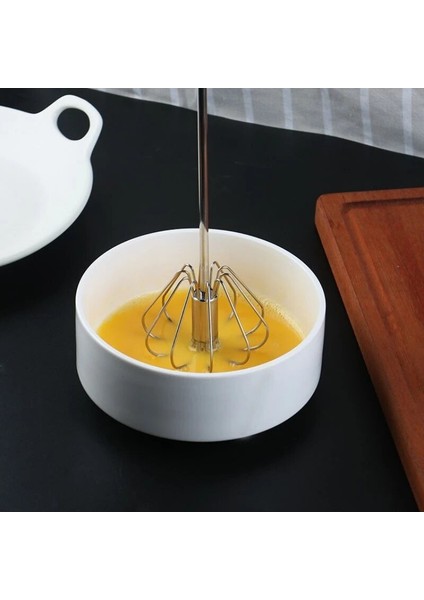 Yumurta Çırpıcı 25 cm Yumurta Çırpıcı El Mikseri Yarı Otomatik Yumurta Karıştırıcı Paslanmaz Çelik Yumurta Araçları Çırpma Karıştırıcı Karıştırma Presi Döner Krema Gereçleri (Yurt Dışından) fırsatları