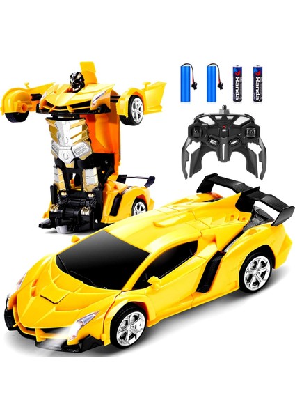 Uzaktan Kumandalı Araba - Robot Rc Arabaları Dönüştürün Tüm Leri Içerir: Tek Tuşla Deformasyon ve 360 Derece Dönen Sürüklenme, Erkekler/kızlar Için Mevcut Noel Doğum Günü Hediy (Yurt Dışından)