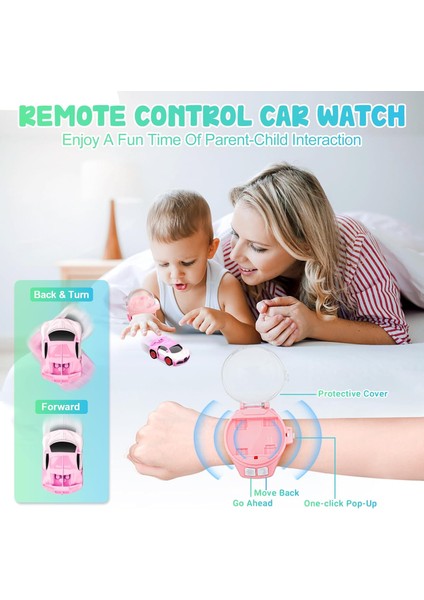 2023 Yeni Mini Saat Çocuklar Için Uzaktan Kumandalı Araba Oyuncak, 2.4 Ghz 50M Uzun Mesafe Araba Oyuncakları Saatler, Yarış Arabaları Izle Oyuncak, Erkekler ve Kızlar Için USB Şarj (Yurt Dışından) modelleri