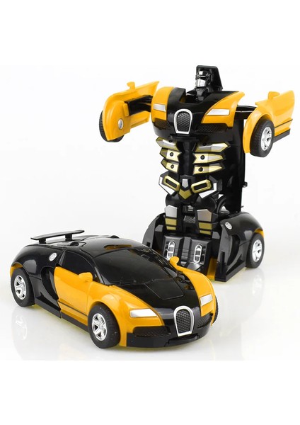 Çocuk Dönüşüm Araba Oyuncak Araba Çarpışma Atalet Tek Tıklamayla Dönüşüm Robot Araba Oyuncak (Yurt Dışından)