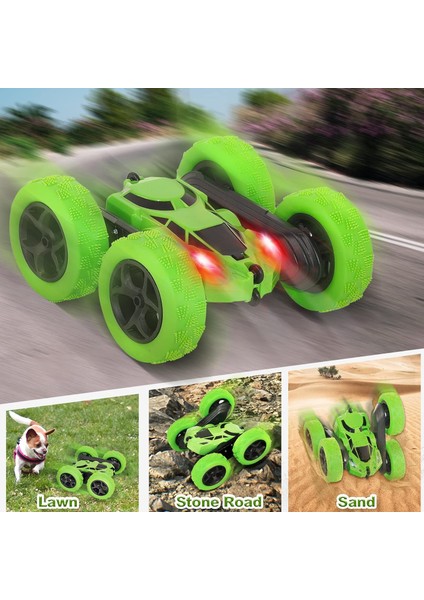Uzaktan Kumandalı Araba Dublör Rc Arabalar, 90 Dakika Çalma Süresi, 2.4ghz Çift Taraflı 360° Dönen Farlı Rc Paletli, 4WD Off Road Drift Rc Yarış Arabası Oyuncak, 6-12 Yaş Arası Erk (Yurt Dışından) fırsatları