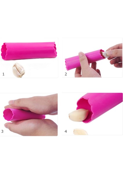 Rastgele Renk 1 Adet Silikon Sarımsak Soyucu Sarımsak Basın Rocker Cocina Pelador De Ajos Cozinha Овощерезка Ручная Мельница Для Чеснока Чеснокодавка (Yurt Dışından)