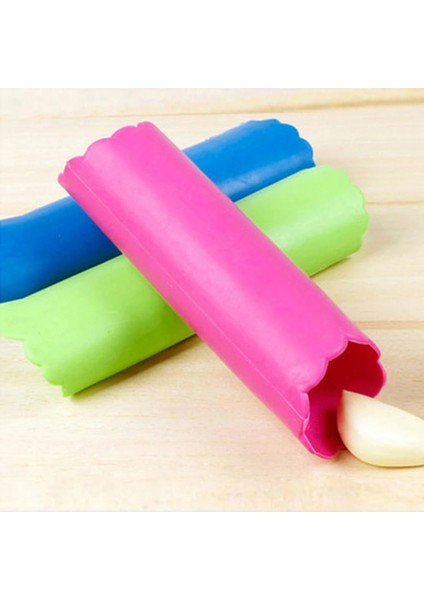 Rastgele Renk 1 Adet Silikon Sarımsak Soyucu Sarımsak Basın Rocker Cocina Pelador De Ajos Cozinha Овощерезка Ручная Мельница Для Чеснока Чеснокодавка (Yurt Dışından)