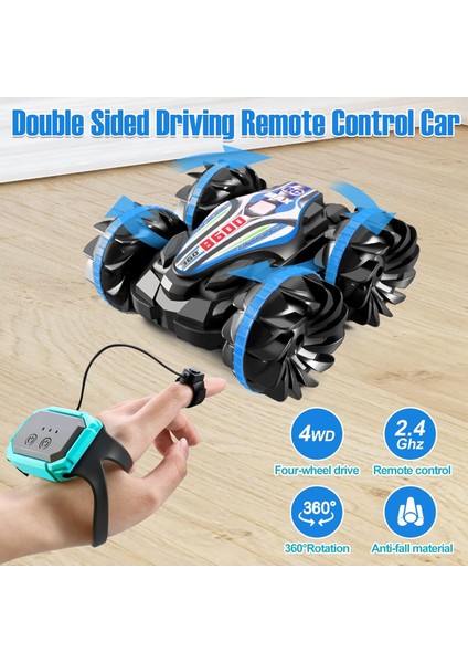 Çocuklar Için Amfibi Rc Araba - 2.4 Ghz Uzaktan Kumandalı Tekne Oyuncakları Erkekler Için Su Geçirmez Rc Canavar Kamyon Plaj Oyuncakları Araba Açık Havuz Su Oyuncak Çocuklar Için (Yurt Dışından)